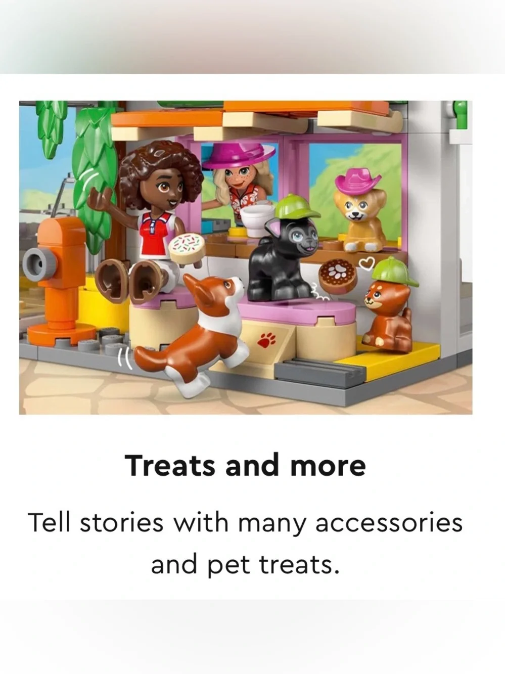 LEGO Friends Dog Treats Bakery with 2 Minidolls & 4 Dogs | Set # 42677 *NEW*